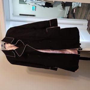 Black and Pink Trench Coat